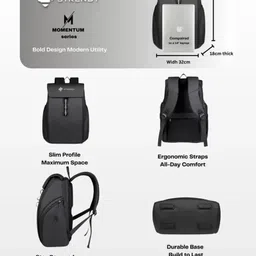 strendy Medium 30 L Laptop Backpack Momentum - Water Resistant, Stylish Travel image 5