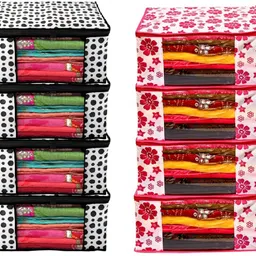 CHAMPARAN / Storage Cover Storage Space Saver Multipurpose Bag/Wardrobe Storage Organizer Cotton Laundry Bag-image-2