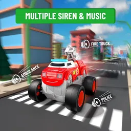 joyhub Twin Car 2 in 1 Musical Toy for Kids – Rotate 180 to Transform Vehicle image 4