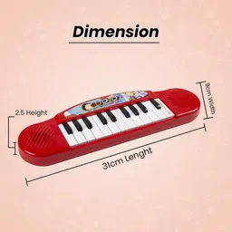 rubela Mini Baby 22 Key Piano Playing Toy/ Kids Piano Music Keyboard (RED) image 4