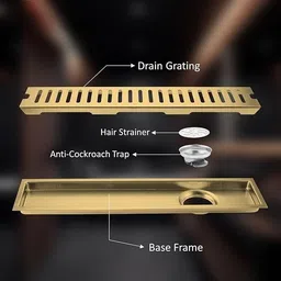 dorein Bathtub, Floor, Kitchen Sink Stainless Steel Push Down Strainer image 3