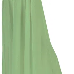 rajvila Women Flared Light Green Viscose Rayon Trousers image 4