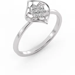 avsar AVR1096WB 14kt Cubic Zirconia White Gold ring image 2