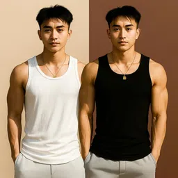 rockwell Pack of 2 Aero Anti - Bacterial Odour-free Super Stretchable Ribbed Cotton Vest For Men Men Vest-picture-26
