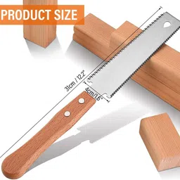 serplex 30cm Hand Saw Dual Side Small Gardening Tool 30cm Dual Side Hand Saw Small Gardening Saw for Wood Craft DIY Gardening Tool Bypass Pruner image 3