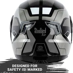 steelbird SBA-7 Huracan ISI Certified Flip-Up Helmet for Men and Women with Sun Shield Motorbike Helmet image 5