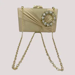 shoomi Party, Casual Cream Clutch image 5