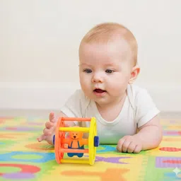 uatoys Baby Rattle Rolling Toy with Cute Bear | Infant Sound Toy | Early Learning Toy image 2