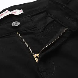 all about you Women Straight Fit High Rise Black Jeans image 3
