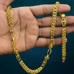 rkb sales 1gm gold plated High Quality Indian Polished chain men Gold-plated Plated Alloy Chain-picture-19