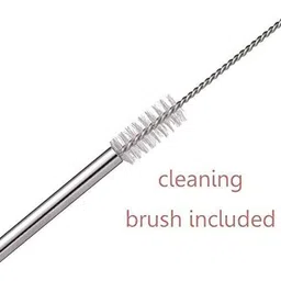 orrish Reusable Straw Set 5 (2 Straight+2 Bent) With Bottle Cleaning Brush image 2