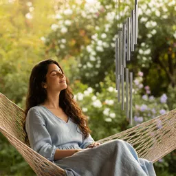 quicksy Long Tube Metal Wind Chime for Home & Balcony Aluminium Windchime image 4