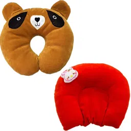 chinmay kids Mustard Seeds, Polyester Fibre Baby Pillow Pack of 2 Animals-picture-11