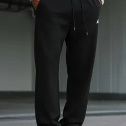 dockstreet Men Solid Black Track Pants-picture-22