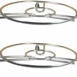 otc Made from high quality Stainless Steel Rust-Proof and Durable Package contents: 2-Pieces Trivets / Table Rings Shape - Round; Size - Big Made from high quality Stainless Steel Rust-Proof and Durable Package contents: 2-Pieces Trivets / Table Rings Shape - Round; Size - Big Trivet-picture-15