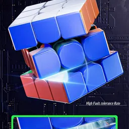 cyrus High Speed Sticker Less Magic Puzzle Cube Game Toy image 3