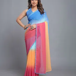 keshia Printed Daily Wear Georgette Saree image 4