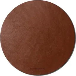 DailyObjects Orb Vegan Leather Mouse Pad (Tan) Mousepad-picture-12