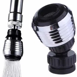 1 Pcs 360° Faucet Aerator Filter Sprayer,Water Saving Faucet Filter Kitchen Connector,Swivel Splash-Proof Faucet Hose Aerator Diffuser Nozzle,(Short) Faucet Set-image-0