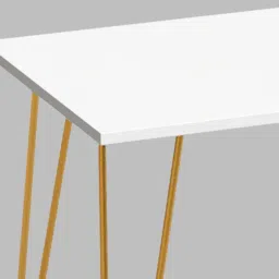bluewud Mayrite Rectangle Coffee Table in White Colour image 5