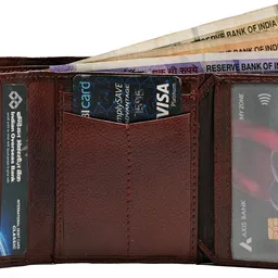 scrofa Men Casual, Formal Brown Genuine Leather RFID Wallet image 3