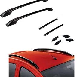 ds enterprise Drill Free Roof Rails for Tata Altroz All Models - Black Color Car Beading Roll For Hood image 3