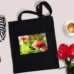 toteaa Men & Women Black Messenger Bag image 2