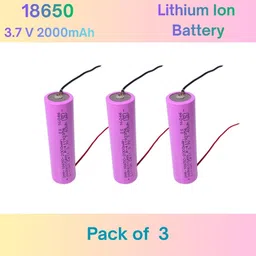 wozit 18650 3.7V 2000mAh Lithium Ion , Rechargeable With Wire Battery-picture-18