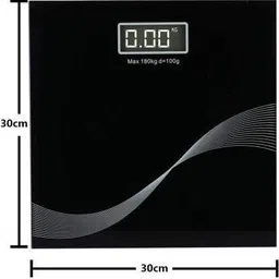 nunki trend heavy Duty Electronic Thick Tempered Glass LCD Display Weighing Scale(Black) Weighing Scale image 5