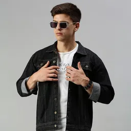 voxati Men Dyed/Ombre Denim Jacket-picture-32