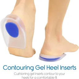zeinwap Silicone Gel Heel Protector Insole Cups for Swelling, Pain Relief, Heel Support image 4