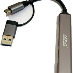 Sastaacha 4 Port USB Hub With USB 3.1 (Type-C) & USB 3.0 Combo Plug USB Adapter image 5