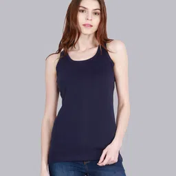 fleximaa Women Dark Blue, Grey Camisole image 3