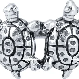 yellow chimes sterling silver Genuine 925 Sterling Silver Base Certified Purity Tortoise Couple Good Luck Charm Unisex Turtle Ring for Men Silver Sterling Silver Plated Ring-picture-12