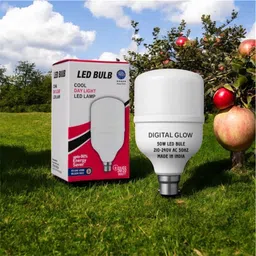 digital glow 50 W Basic Round B22 LED Bulb image 2