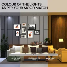 elleys Hi-Fi FLITO 10W ROUND LED Panel Light for Ceiling With Inbuild Driver ( 1 Pcs ) Ceiling Light Ceiling Lamp image 3