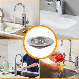 heart home Bathroom Sink, Kitchen Sink Stainless Steel Pop-Up Strainer image 5