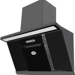 maplin Combo of Auto Ignition Gas Cooktop SS4B and W90 (90cm) Auto Clean Wall Mounted Black 1400 CMH Chimney image 2