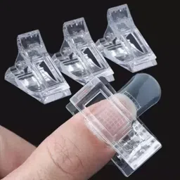 feelhigh Professional 3Pcs Plastic Transparent Gel Quick Building Nail Tips Clips-picture-25
