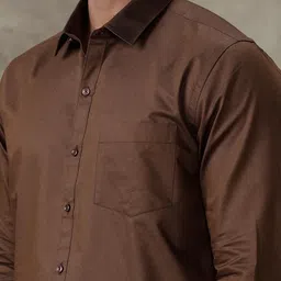 famuzz Men Pure Cotton Shirt Dhoti Set image 4