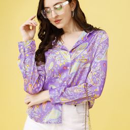 mirchi fashion Women Relaxed Fit Fit Floral Print Spread Collar Casual Shirt-picture-18