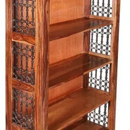 flipkart perfect homes Sheesham Solid Wood Solid Wood Semi-Open Book Shelf-picture-25