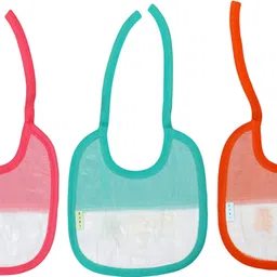 favism 100% Pure Soft Cotton New Born baby Bibs Combo Pack of 6 Pcs. !! Premium Quality !! image 2