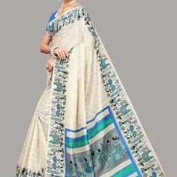 yashika Woven Kalamkari Art Silk Saree image 1