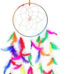 ryme 5 Inches Multi Color Dream Catcher Wall Hanging For Home / Office Wool Dream Catcher-picture-27
