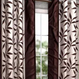 styletex 152 cm (5 ft) Window Polyester Semi Transparent Curtain (Pack Of 2) image 4