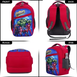 wayaq AVENGERS Lightweight Backpack for Boys & Girls - 1st 2nd 3rd 4th 5th 6th Class Waterproof Backpack image 3