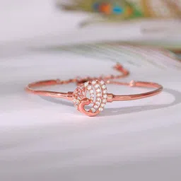 giva Sterling Silver Zircon Rhodium Bracelet-picture-25
