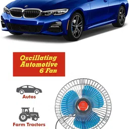 genipap Oscillating Fan 6 Inch 12V Automotive For Car/Truck/Auto rickshaw-PKN0684 Car Interior Fan-picture-36