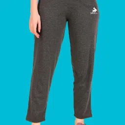 seaprint Pack of 2 Women Solid Grey, Black Track Pants image 5